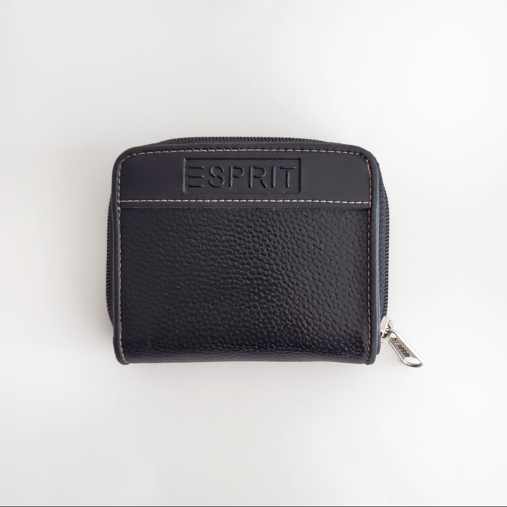 ESPRIT Wallet Women Square Zipper Black
